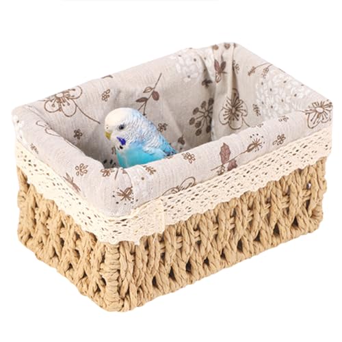 Csnbfiop Papageiennest Für Kleine Vögel Handgewebtes Mit Baumwollfutter Vogelhaus Kleines Haustier Tierlebensräume Zubehör Csnbfiop Papageiennest Für Kleine Vögel Handgewebtes Mit Baumwollfutter Vogelhaus Kleines Haustier Tierlebensräume Zubehör von Csnbfiop