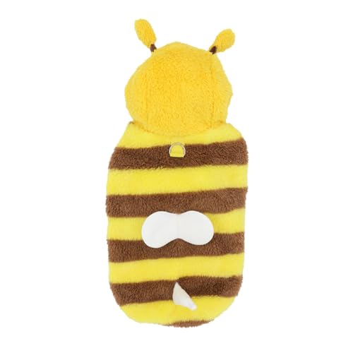 Csnbfiop Pelziges Fleece Bienen Kostüm Für Hunde Und Katzen Pullover Anzug Haustier Halloween Cosplay Kostüm Party Outfit 2-beinige Kleidung Csnbfiop Pelziges Fleece Bienen Kostüm Für Hunde Und Katzen Pullover Anzug Haustier Halloween Cosplay Kostüm Party Outfit 2-beinige Kleidung von Csnbfiop