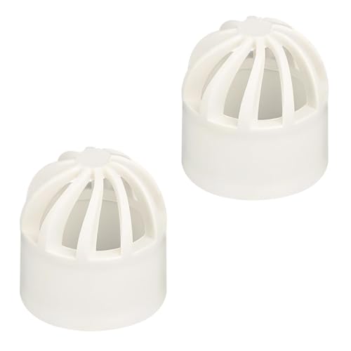 Ctyjia 2 Stück PVC Abflussrohr Entlüftungskappe, Inner Dia 20mm Aquarium PVC Atmungsaktive Kappe, Meeresfrüchte Pool Rohrverschraubungen von Ctyjia