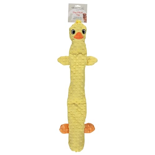 Cudlie Stuffless Plüsch Hundespielzeug mit mehreren großen Quietschern - Kein Stopfen, Quietschendes Hundespielzeug für kleine & mittelgroße Hunde - Alligator, Hai, Ente & Nilpferd Tierdesigns von Cudlie