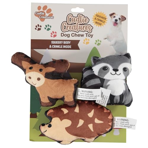 Plüsch-Kauspielzeug für Hunde, weich, quietschend, für kleine Hunde, 10,2 cm, langlebig, niedliches und sicheres Haustier-Spielzeug-Geschenkset (Lebensmittel, Obst, Bauernhof, Zoo und Plüsch-Kauspielzeug für Hunde, weich, quietschend, für kleine Hunde, 10,2 cm, langlebig, niedliches und sicheres Haustier-Spielzeug-Geschenkset (Lebensmittel, Obst, Bauernhof, Zoo und von Cudlie