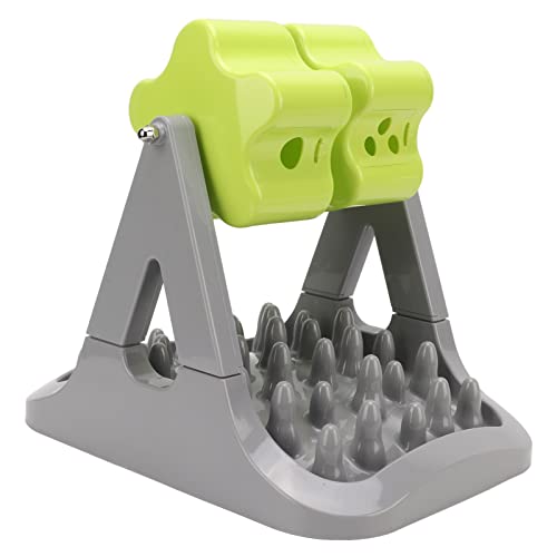 Cufaee Haustier Slow Feeder, Interactive ABS Hundefutterspender, Behandlungsabgabe -Puzzlespielzeug zum Rollen und fallenden Snacks behandeln von Cufaee