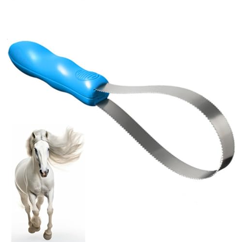 Schweißmesser für Pferde, 28cm idealer Metallstriegel zum Abziehen von Schweiß, CuiCanfla Schweißmesser mit Zacken, Wasser & Zacken zur Reinigung von Schmutz und losen Haaren zur Fellpflege Schweißmesser für Pferde, 28cm idealer Metallstriegel zum Abziehen von Schweiß, CuiCanfla Schweißmesser mit Zacken, Wasser & Zacken zur Reinigung von Schmutz und losen Haaren zur Fellpflege von CuiCanfla