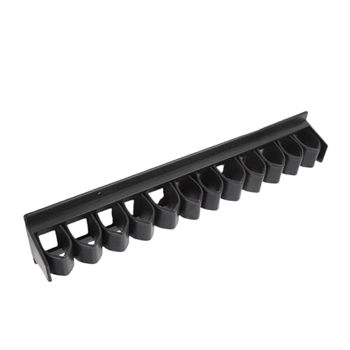 Cuifati Premium ABS Black Horse Whips Erntehalter, Hält Bis zu 12 Peitschen, Organisierte Wandmontage für die Lagerung der Fischerei, Minimalistisches Design Cuifati Premium ABS Black Horse Whips Erntehalter, Hält Bis zu 12 Peitschen, Organisierte Wandmontage für die Lagerung der Fischerei, Minimalistisches Design von Cuifati
