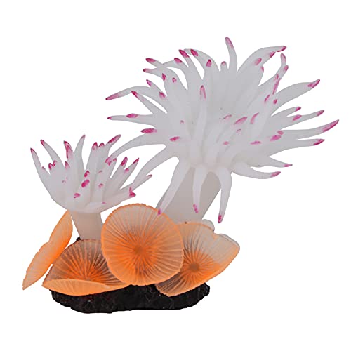Cuifati Silikon-Korallen-Dekor, Korallen-Simulations-Ornamente, Einfach zu Bedienen, Langlebig und Leicht, Dekoratives Aquarium, Sehr Realistisch (MI126 weiß) von Cuifati