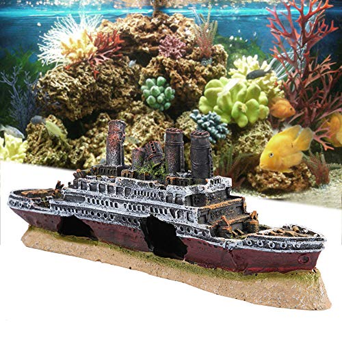 Cuifati Titanic Lost Wrecked Boat Home Ornament Exquisite Verarbeitung Ungiftig und Umweltfreundlich Exquisite Dekorative Wirkung von Cuifati