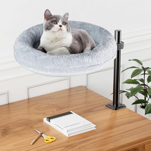 Cuipingoo Katzen-Schreibtischbett, Schreibtisch, Katzennest, rundes Katzenbett für den Schreibtisch, Indoor-Katzen bis zu 18 kg, bequemes, weiches Haustierbett für Kätzchen Cuipingoo Katzen-Schreibtischbett, Schreibtisch, Katzennest, rundes Katzenbett für den Schreibtisch, Indoor-Katzen bis zu 18 kg, bequemes, weiches Haustierbett für Kätzchen von Cuipingoo