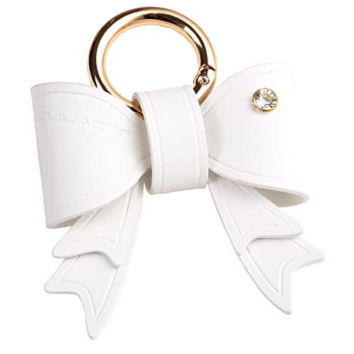 Culacos Elegante Fliege für Hunde Hochzeit - Handgefertigt Leder Welpen Zubehör für Halsband, Weißem von Culacos
