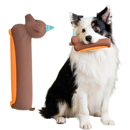 Culinavog Hundespielzeug, 1 Stück Latex-Spielzeug für Hunde, Einfach zu reinigen, Weiches Latex Sound Toys für Interaktives Spiel, Klein Hundespielzeug für Mittlere Kleine Hunde (Braun, 21 × 9.5 cm) Culinavog Hundespielzeug, 1 Stück Latex-Spielzeug für Hunde, Einfach zu reinigen, Weiches Latex Sound Toys für Interaktives Spiel, Klein Hundespielzeug für Mittlere Kleine Hunde (Braun, 21 × 9.5 cm) von Culinavog