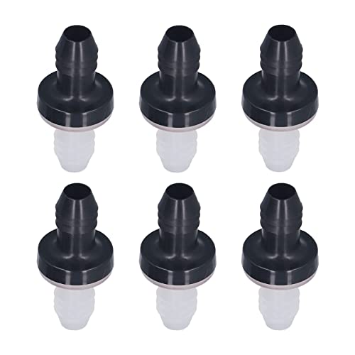 Culnflun Rückschlagventil, 6 Stück, Kunststoff, Rückschlagventil, 1-Wege-Inline-Ventil, Flüssiggas, 3/8 Zoll, 10 mm Schnittstellendurchmesser, medizinisches Material (CDPS6) von Culnflun