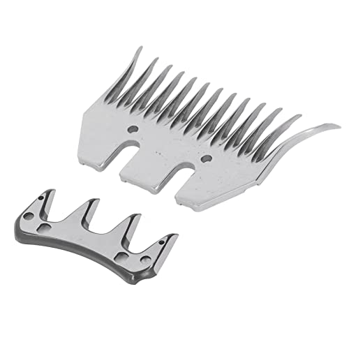 Culnflun Schafsschere Blatt Wolle Clipper Blade Wolle Kammblatt hohe Kohlenstoffstahl 13 Zähne Schnellschnelles Schneider -Accessoire -Set -Kit für Schafalpakas Lamas Dicke von Culnflun