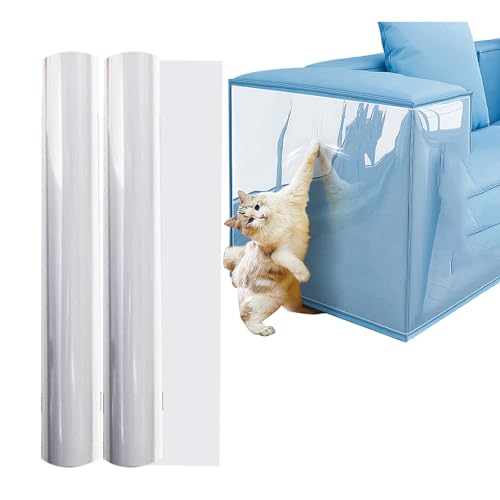 Kratzschutz Sofa Katze, Kratzfolie Katzen Selbstklebend 1.5 m x 30 cm, Transparent Anti Kratz Folie für Katzen, Kratzschutzfolie für Möbel Couch Wand Tür Kratzschutz Wand Kratzschutz Sofa Katze, Kratzfolie Katzen Selbstklebend 1.5 m x 30 cm, Transparent Anti Kratz Folie für Katzen, Kratzschutzfolie für Möbel Couch Wand Tür Kratzschutz Wand von Cumnvulnt
