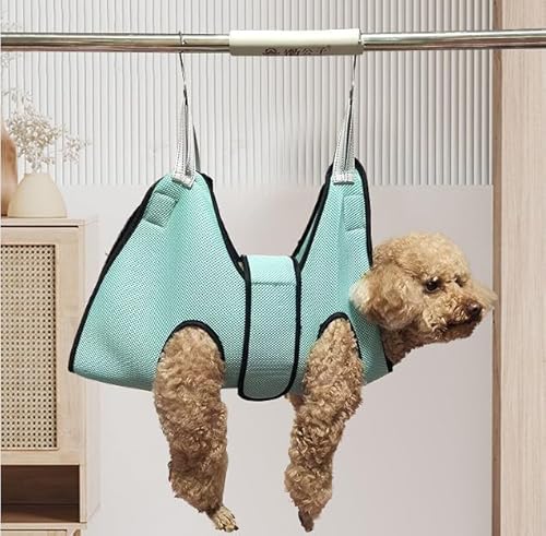 Haustierpflege-Hängematte, Hundepflege-Geschirr mit Klettverschluss und Metallhaken, Kleintier-Leinen, Schlingen, Fellpflegeset für Hunde und Katzen, Krallenpflege, Baden, Fellpflege, Nageltrimmen (XS Haustierpflege-Hängematte, Hundepflege-Geschirr mit Klettverschluss und Metallhaken, Kleintier-Leinen, Schlingen, Fellpflegeset für Hunde und Katzen, Krallenpflege, Baden, Fellpflege, Nageltrimmen (XS von Cunegra