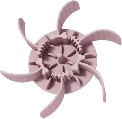Slow Feeder Hundenapfeinsatz, Schneidbarer Hund Slow Feeder Bowl Einsatz, Silikon Spirale Kein Würgen Einsatz Hundenäpfe zum Verlangsamen des Fressens mit starken Saugnäpfen, Haustier Slow Feeder für von Cunegra