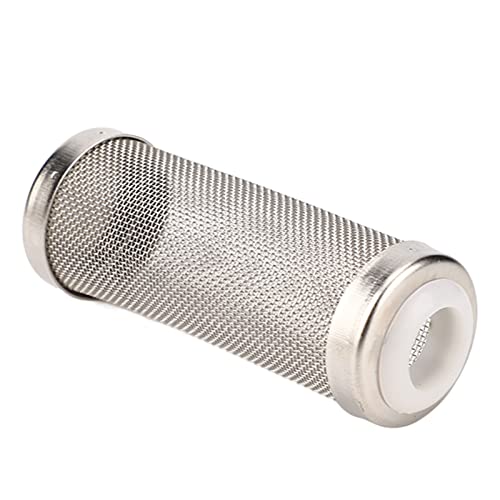 Aquarium-Filterschutz, praktischer, rostfreier Ansaugfilter für Aquarien, verhindert Verstopfung, strapazierfähige feine Löcher für die Filtration (Weißer Innendurchmesser 12 mm/0,47 Zoll (klein)) von Cuque