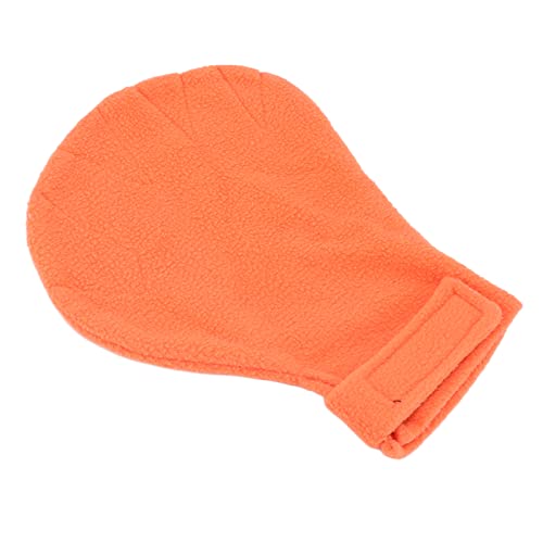Cuque Beruhigender Handschuh für Kleintiere, Gleiter, Klebehandschuh, bequemer Schutz, Bissfestigkeit, weicher Plüschgleiter (Orange) von Cuque