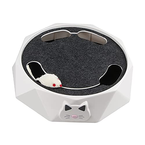 Cuque Cat Turntable Toy 2-Gang-Einstellbarer Automatischer Interaktiver Katzen-Drehteller für Katzen-Haustierbedarf Cuque Cat Turntable Toy 2-Gang-Einstellbarer Automatischer Interaktiver Katzen-Drehteller für Katzen-Haustierbedarf von Cuque