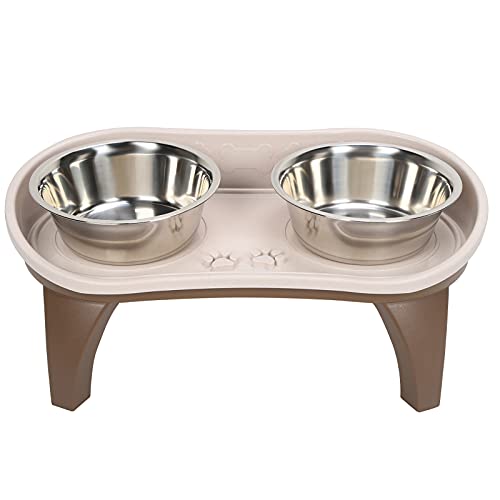 Cuque Esszimmertisch für Hunde, erhöhtes Tablett für Hunde mit 4 Halterungen für Hunde von Naroote