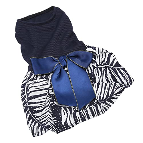 Cuque Haustierkleidung, Zarte Nähte, Blumenpunktdruck, Einzigartiges Muster, Dekoratives Hundekleid für Hunde für den Außenbereich (L) von Cuque