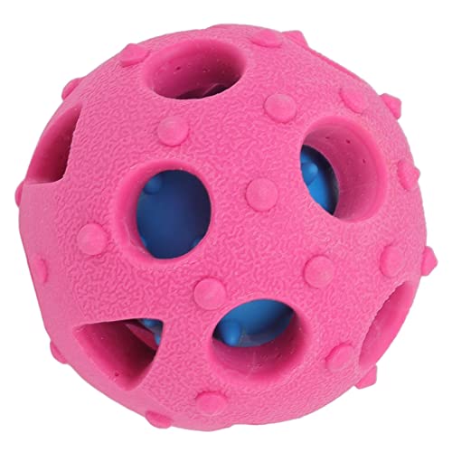 Cuque Hunde-Puzzle-Ball, Kaugummi-Massage-Slow-Feeder-Welpen-Leckerli-Spender-Spielzeug ohne Giftstoffe für den Innenbereich von Cuque