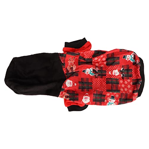 Cuque Hunde-Winter-Hoodie, Elastischer Hunde-Weihnachts-Hoodie, Lässig, Leicht zu Reinigen, Atmungsaktiv, für Kleine Hunde (XL) von Cuque