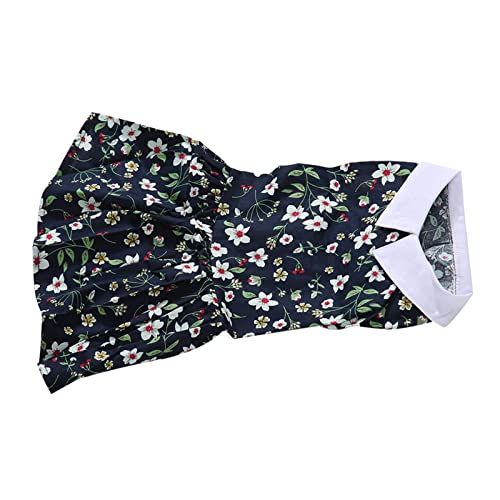 Cuque Hundekleid, Atmungsaktives, Modisches Welpenkleid mit Blumenmuster, Sofort Tragbar, Leicht für die Fotografie (M) von Cuque