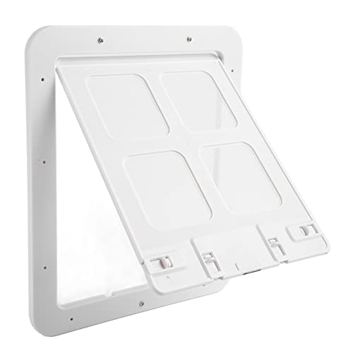 Cuque Katzen-Moskitonetz für den Innenbereich, atmungsaktiv, leise, Haustiertür, bruchsicher, abweisend, Schraubeninstallation (S 165 x 42 x 45 mm/6,5 x 1,7 x 1,8 Zoll) von Cuque