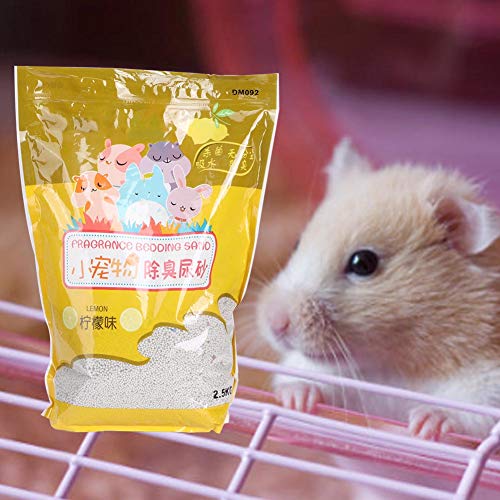 Cuque Verrückter Hochwertiger Sommer-Hamster-Urinsand, Hamster-Deodorant, Bentonit-Hamster-Hamster-Kissen für Kissen-Sommerpolster(Lemon) von Naroote