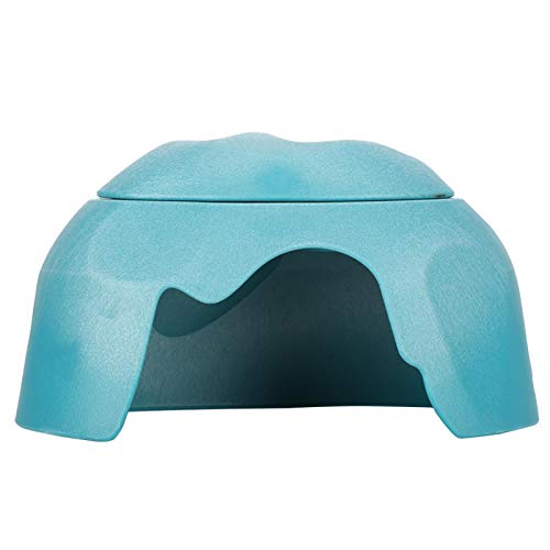 Cuque Verrückter Pet Reptile Cave Landschaft Schildkrötenschutz, Tortoises Pet Reptile Hide, Klettern für Reptilien Haustiere(Lake Blue Belt Accessories) von Naroote