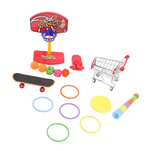 Cuque Papagei-Skateboard-Spielzeug, Vogel-Basketball-Spielzeug, verbessert ausgewogene Fähigkeiten, pädagogisches Mehrzweck-Puzzle für Papageien von Cuque