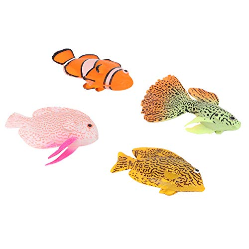 Cuque Verrückter Aquarium Dekoration Aquarium Künstlicher Fisch, 4PCS Künstlicher Kunstfisch mit 4 Stück Saugnapf Aquarium Leuchtender Fisch, für Aquarium Aquarium Cuque Verrückter Aquarium Dekoration Aquarium Künstlicher Fisch, 4PCS Künstlicher Kunstfisch mit 4 Stück Saugnapf Aquarium Leuchtender Fisch, für Aquarium Aquarium von Cuque