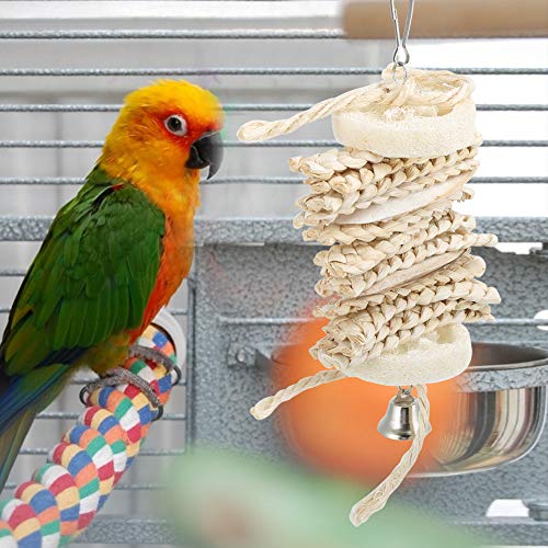 Cuque 【Weihnachtsgeschenk】 Knabberspielzeug für Vögel, Spielzeug für Naturvögel von Mais, Spielzeug für Vögel zum Aufhängen, umweltfreundlich, zum Kauen, Spielzeug für Vögel von Cuque