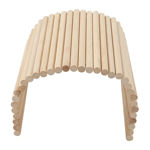 Rattenleiter-Holzbrücke, Unterhaltungsort, Flexibles Holzversteck Rommy, Biegbar für Chinchillas und Meerschweinchen (20 * 30CM) von Cuque