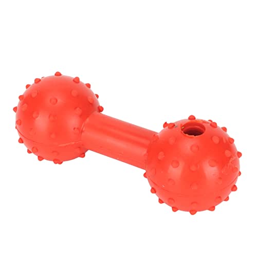 Red High Resilience Dog Bite Resistant Dog Treat Dispenser Rubber Toy Tooth Crusher Pet Treat Toy von Cuque