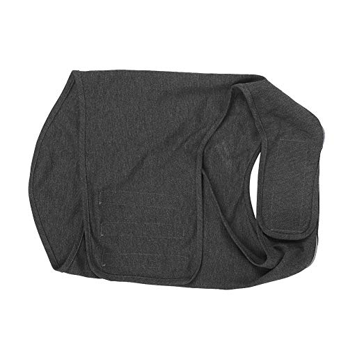 Verrückter Dark Stress Hund ThunderShirt, Keep Calm Grey Pet Anti-Angst-Jacke, Katzen für Pet Puppy Small Dogs(M) von Cuque