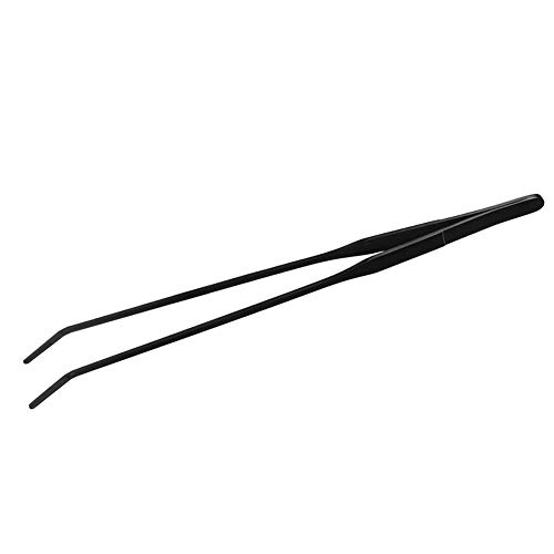Verrückter Genaue Beständigkeit Starke Korrosion Wasserpflanzen Aquarium Pinzette, Aquarium Schere, Reinigungswerkzeug für Aquarium Aquarium Fische(Bent Clip) von Cuque