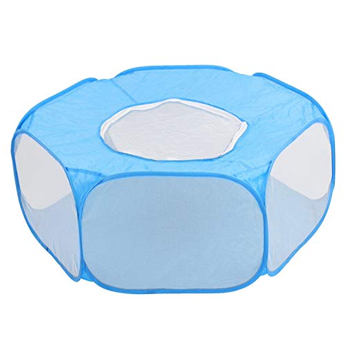 Cuque Verrückter Haustierzaun, kriechendes Haustierkäfigzelt, Innen für Hundekatzen(Sky Blue) von Cuque
