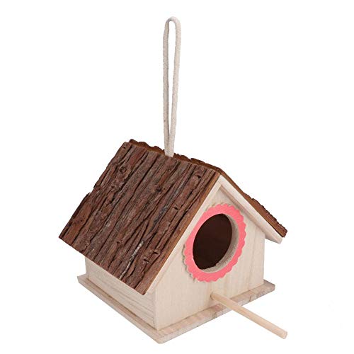Cuque Verrückter Hölzernes hängendes Vogelhaus für kleine Vögel, Nesthaus-Zuchtkäfig-Käfigzubehör von Naroote