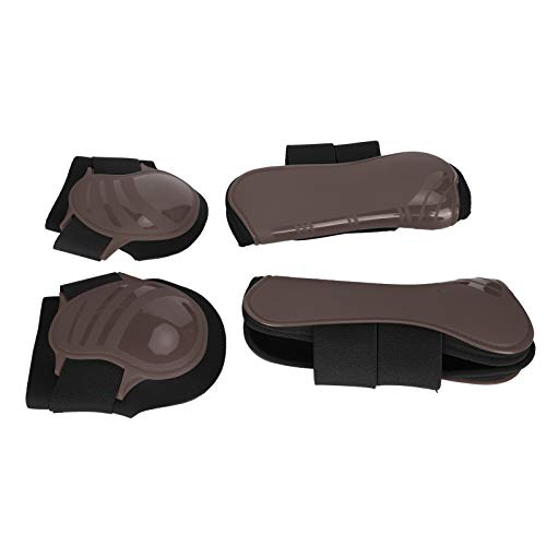 Verrückter Horse Legguard, Thickened Horse Legguard, Comfortable Brown Color Langlebiges Neopren-Hinterpferd für Horse Legguard(Brown, Set of Large) von Cuque