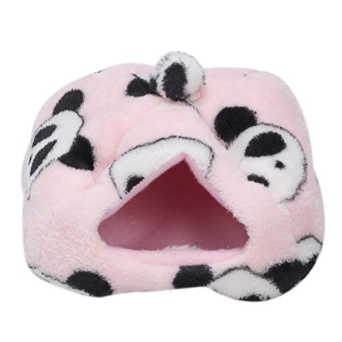 Cuque Verrückter Plüsch Stoff Cartoon Form Design Hamster Haus Igel Bett Leicht zu reinigen Hamster, fliegendes Eichhörnchen für Meerschweinchen(Large) von Cuque