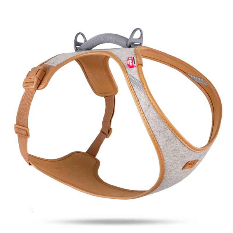 Curli Alpine Belka Geschirr, grau - Größe 2XL: Brustumfang 62,8 - 70,1 cm von Curli