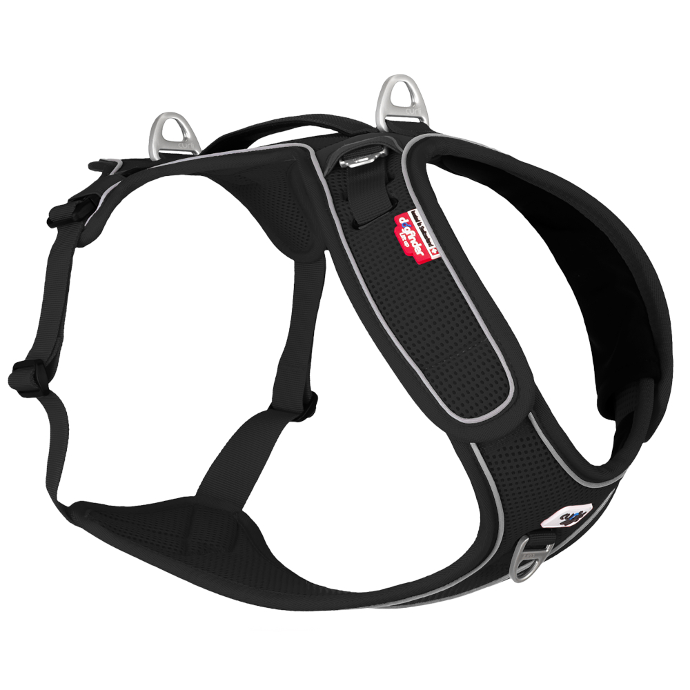 Curli Belka Basic Hundegeschirr, schwarz - Größe 2XL: Brustumfang 62,8 – 70,1 cm Curli Belka Basic Hundegeschirr, schwarz - Größe 2XL: Brustumfang 62,8 – 70,1 cm von Curli