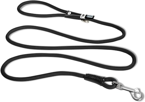 Stretch Comfort Leash Black L von Curli