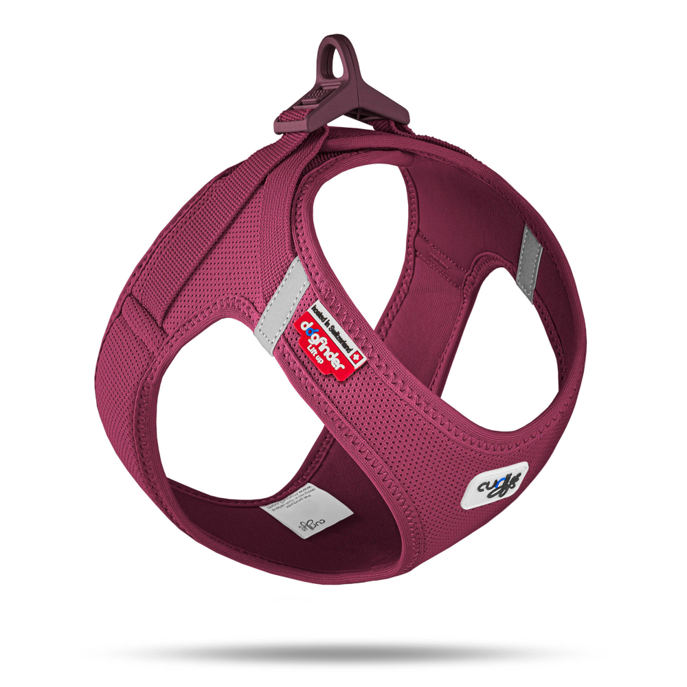 Curli Vest Geschirr Clasp Air-Mesh, rubin - Größe M: Brustumfang 43,4 - 49 cm Curli Vest Geschirr Clasp Air-Mesh, rubin - Größe M: Brustumfang 43,4 - 49 cm von Curli