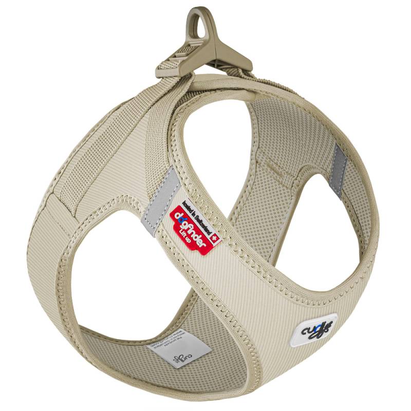 Curli Vest Geschirr Clasp Cord, hellbraun - Größe M: Brustumfang 43,4 - 49 cm von Curli