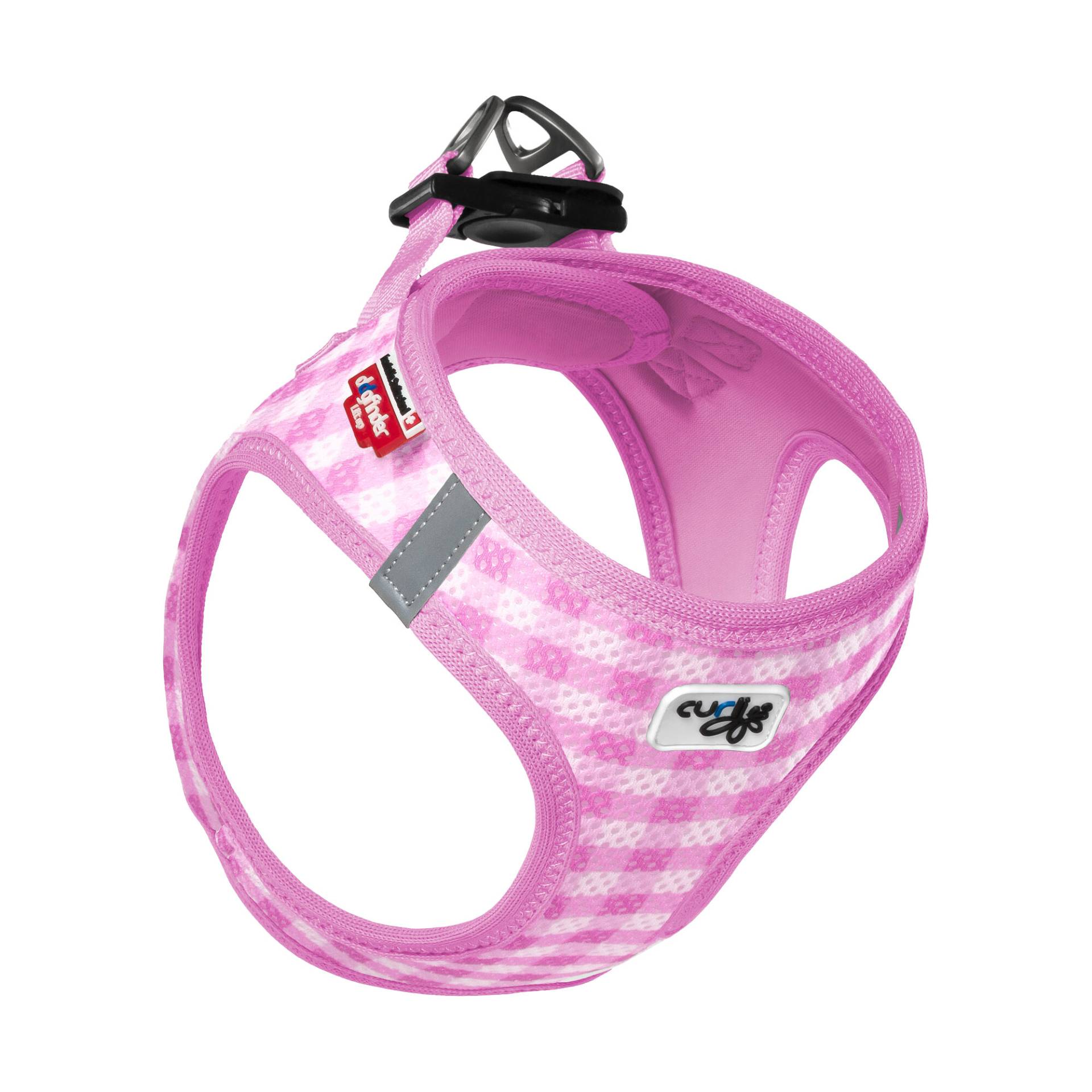 Curli Vest Harness Air-Mesh & Leash Puppy Set - XXXS - Hellrosa von Curli