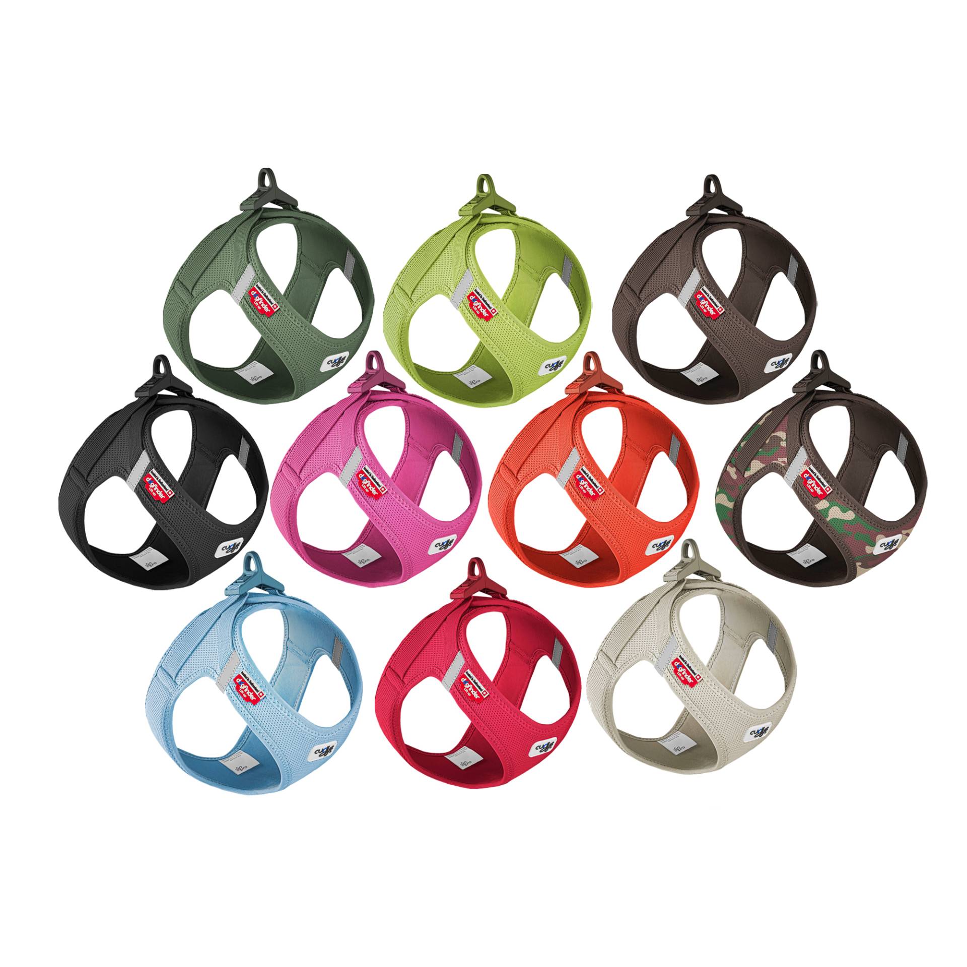 Curli Vest Harness Clasp Air-Mesh - Fuchsia - XXXS Curli Vest Harness Clasp Air-Mesh - Fuchsia - XXXS von Curli