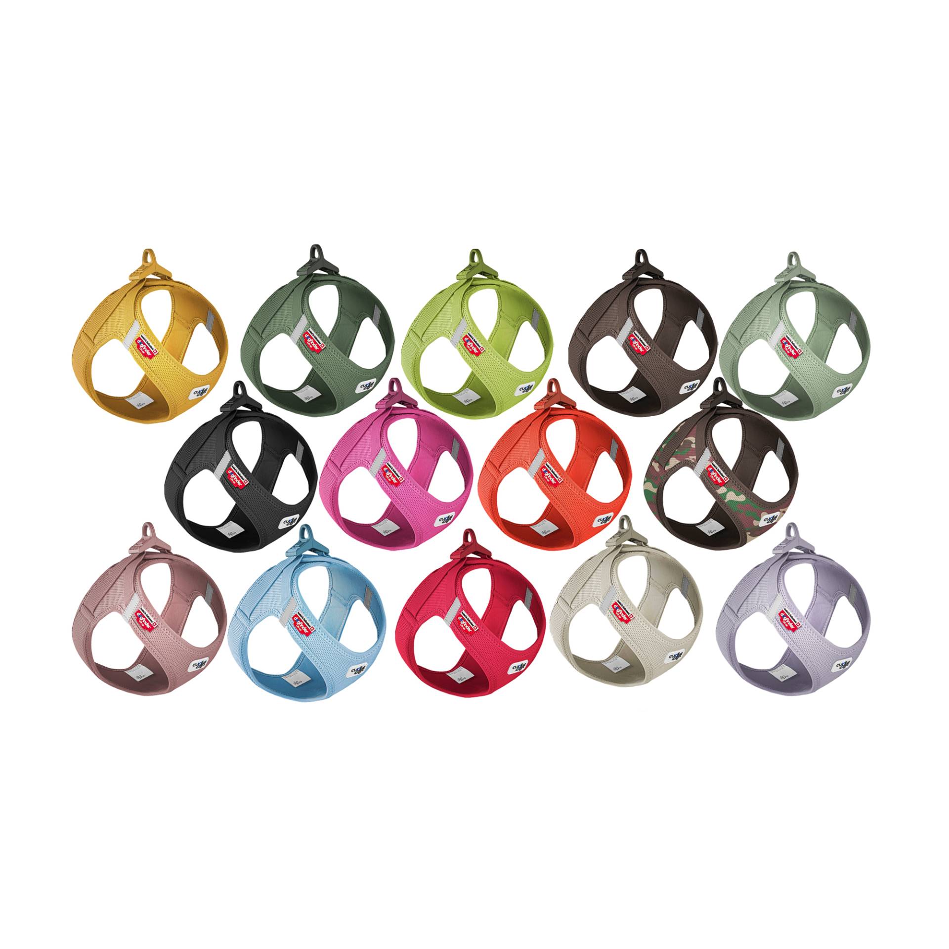 Curli Vest Harness Clasp Air-Mesh - Lime - XXXS von Curli