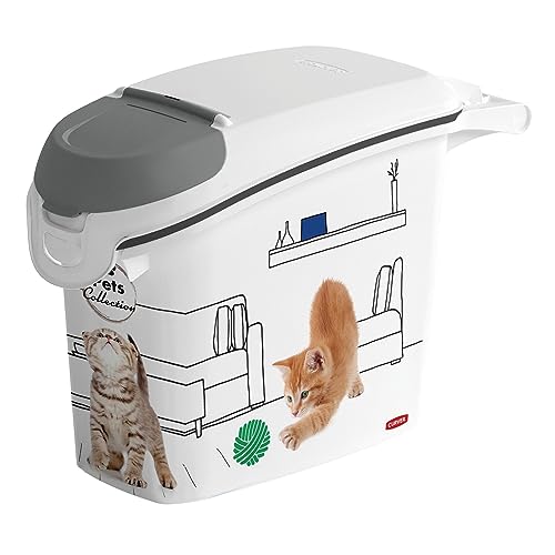 Curver PetLife Aufbewahrungsbehälter für Streu Vorratsbehälter für Katzenstreu 6 kg / 15L 23 x 50 x 36 cm von Curver