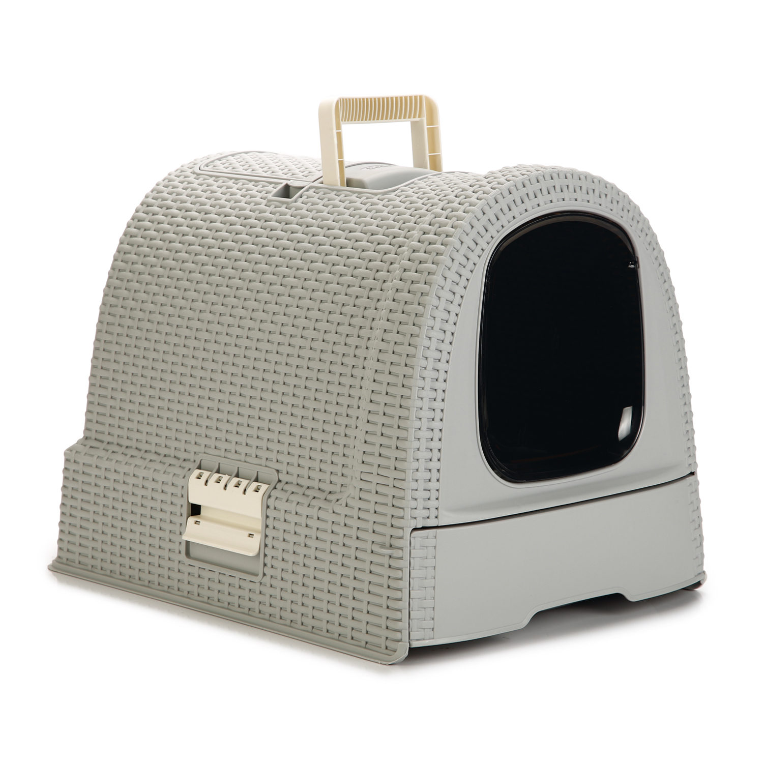 Curver Petlife Katzentoilette - Warm Grey von Curver